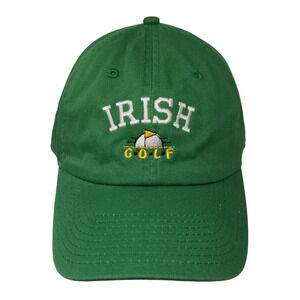 Champion Men's Slideback Hat Green Size OSFA Irish Golf Embroidered Logo Cotton